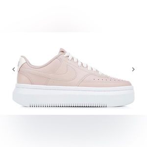 WOMEN'S NIKE COURT VISION ALTA LEATHER PLATFORM SNEAKERS